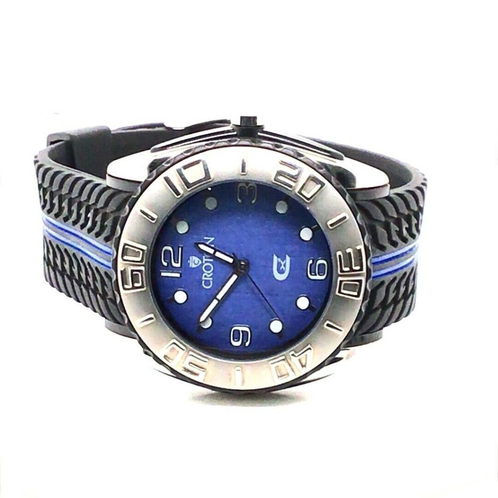 Croton CX2 45mm Blue/Black Men's Diver Watch